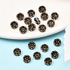 Brass Rhinestone Spacer Beads X-RB-A014-L6mm-01AB-NF-4