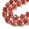 Natural Strawberry Quartz Beads Strands G-M443-B04-02-4