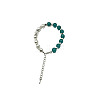Dyed Natural White Chalcedony Round Beaded Bracelet NC1314-06-1
