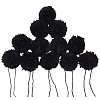 12Pcs DIY Craft Polyester Pom Pom Ball AJEW-CY0002-95A-1