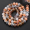 Electroplate Glass Beads Strands X-EGLA-S194-18I-3