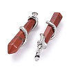 Natural Red Jasper Big Pointed Pendants G-F696-B03-3