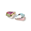 AB Color Plated Electroplate Glass Pendants EGLA-O003-06C-17-2