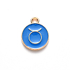 Alloy Enamel Pendants X-ENAM-S124-01A-02C-2