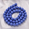 Round Shell Pearl Frosted Beads Strands BSHE-I002-8mm-M-2