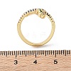 Brass Micro Pave Cubic Zirconia Cuff Rings RJEW-S044-049-4