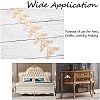 Natural Solid Wood Carved Onlay Applique Craft WOOD-FH0001-21-5