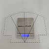 Acrylic Scallops Zip Pouch bag Template PW22080499172-1