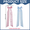 24Pcs 2 Colors Polyester Bowknot for Candle Decoration HJEW-AR00027-2