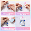 160Pcs 4 Colors Paper Foldable Header Cards CDIS-SP0001-22-4