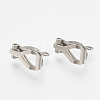 Tarnish Resistant 304 Stainless Steel Clip-on Earring Findings STAS-T037-02-1