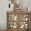 6Pcs 6 Styles PET Hollow Out Drawing Painting Stencils DIY-WH0394-0390-5