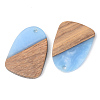 Resin & Walnut Wood Pendants RESI-S389-042A-3