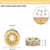 CZ Brass Micro Pave Grade AAA Cubic Zirconia Bead Spacers KK-NB0002-28-NR-2