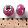 Highlight Crack Brass Cores Acrylic European Beads OACR-M024-02S-04-3