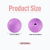 50Pcs Food Grade Eco-Friendly Silicone Beads SIL-TADJ0001-03B-4