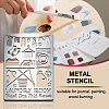 Custom Stainless Steel Metal Stencils DIY-WH0289-059-4