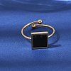 304 Stainless Steel Cuff Open Rings for Women RJEW-B161-01G-01-1