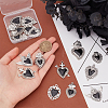 16Pcs 8 Styles Alloy Pendants ENAM-UN0001-10-2
