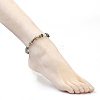 Natural Indian Agate Chip Beads Anklets AJEW-AN00229-06-4