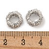 Rack Plating Brass Micro Pave Clear Cubic Zirconia Beads KK-U030-05P-2