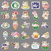 100Pcs Cat PET Stickers PW-WG73224-01-5