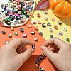 200Pcs 2 Styles Halloween Handmade Polymer Clay Beads CLAY-CJ0001-86-4
