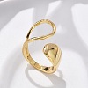 Brass Cuff Rings RJEW-C120-06G-1