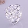 Romantic Heart Brass Cubic Zirconia Finger Rings RJEW-BB13033-8S-3