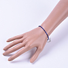 Natural Lapis Lazuli Bead Bracelets X-BJEW-JB04555-01-4