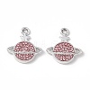 Alloy Rhinestone Pendants ALRI-K049-09B-1