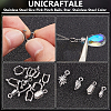 16Pcs 4 Styles 304 Stainless Steel SIce Pick Pinch Bails STAS-UN0059-73P-5