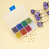 1 Box 6/0 Glass Seed Beads Transparent Colours Lustered Loose Spacer Beads SEED-X0050-4mm-13-6
