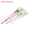 Flower Wrapping Paper Single Rose Packaging Bag ABAG-WH0011-04-3