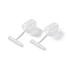 999 Fine Silver Stud Earrings for Women EJEW-S215-30S-05-1