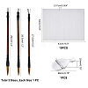   4Pcs Chinese Calligraphy Brushes Pen Kits AJEW-PH0002-93-WH-4