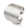 201 Stainless Steel Cuff Rings RJEW-F190-01P-2