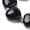 Natural Obsidian Beads Strands G-C150-A30-01-3