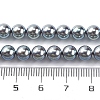 UV Plating Pearlized Glass Pearl Beads Strands GLAA-F128-01A-T23-2