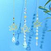3Pcs Brass Lotus Hanging Ornaments AJEW-CJC0020-001G-6