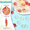 50Pcs Transparent Acrylic Pendants MACR-YW0004-17A-3