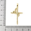 Brass Micro Pave Cubic Zirconia Pendants KK-P294-18G-3