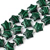 Dyed Synthetic Malachite Beads Strands G-T138-191-4