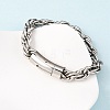 304 Stainless Steel Rope Chain Bracelets for Men Women BJEW-C124-03B-P-3