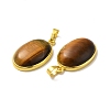 Natural Tiger Eye Pendants G-H286-07G-12-3