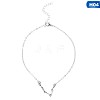 Twelve Constellation Alloy Crystal Rhinestone Link Chain Anklets for Women FS-WG97E4C-24-1
