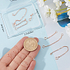 8Pcs 4 Styles Sterling Silver Chain Extender STER-BBC0007-06RG-3