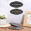 10Pcs PVC Self-adhesive Sign Label Paper DIY-WR0005-30-4