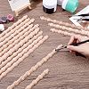 Gourd Wood Carving Waistline Edge Strips for Living Room Background Wall Decorative DIY-WH0622-560B-3