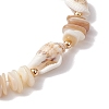 Shell Beaded Stretch Bracelets for Women BJEW-TA00588-4